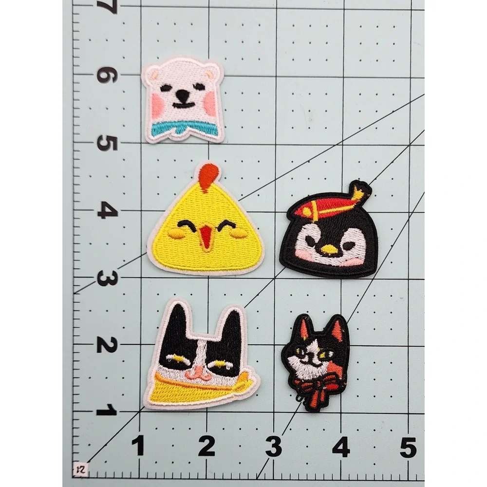 LOT OF‎ 5 CUTE ANIMAL EMBROIDERED PATCHES